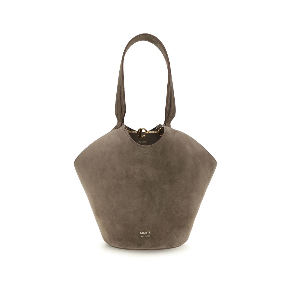 Khaite Brown Suede Handbags
