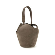 Khaite Brown Suede Handbags