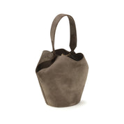 Khaite Brown Suede Handbags