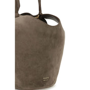 Khaite Brown Suede Handbags