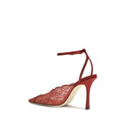 Jimmy Choo Red Fabric Pumps