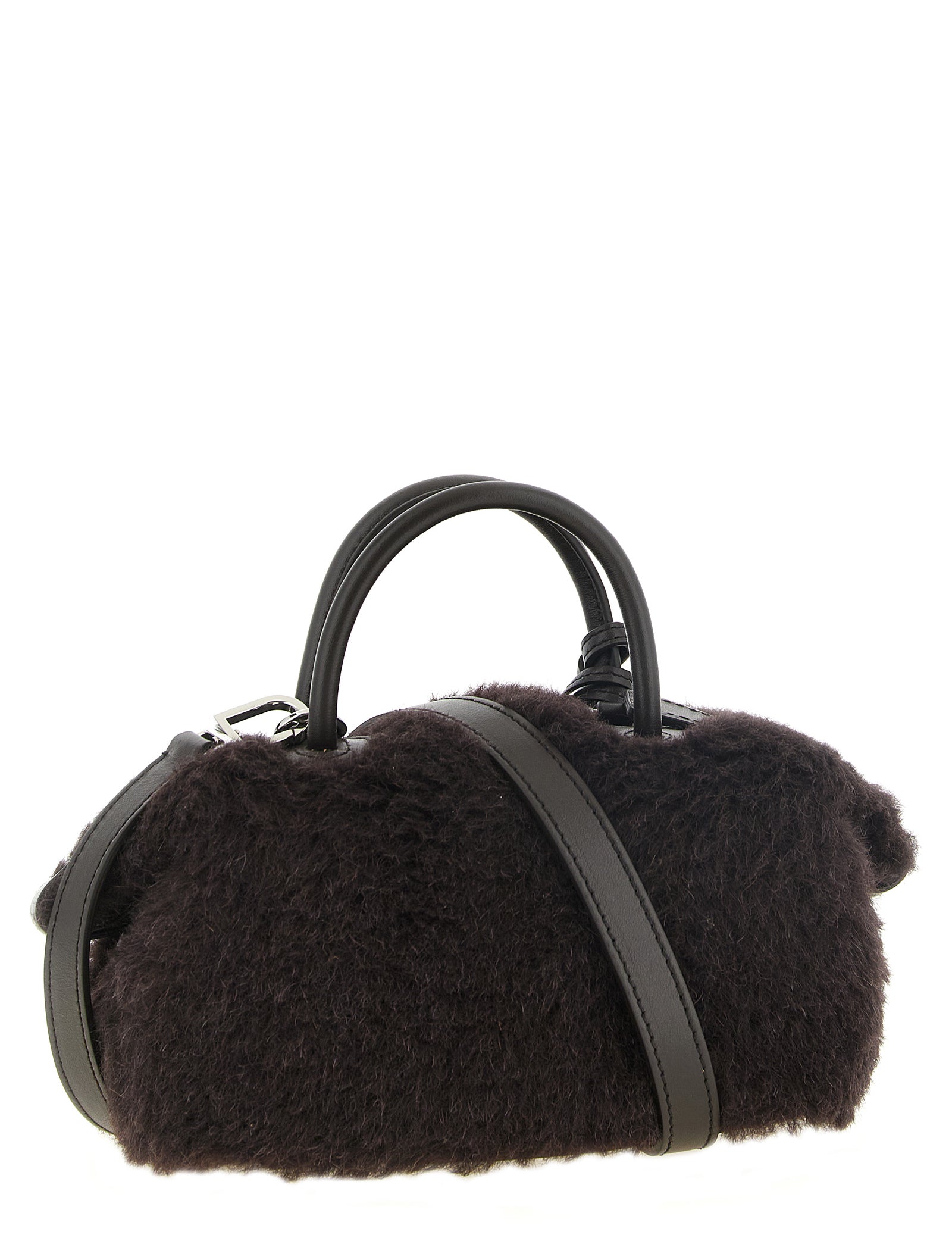 Max Mara Brown Camel Silk Handbag