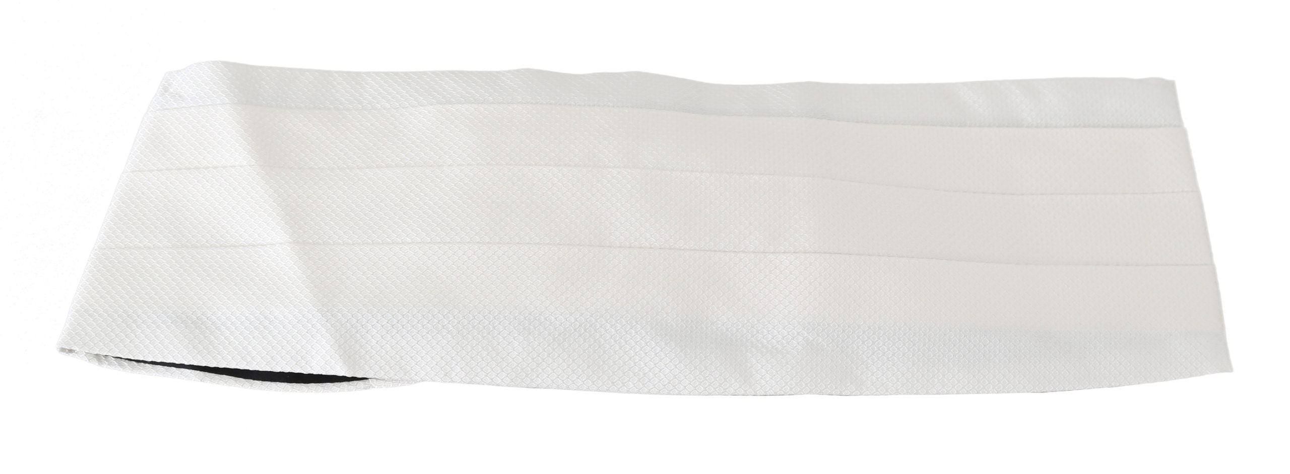 Vit herrslips i 100% silke