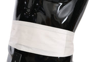 Vit herrslips i 100% silke