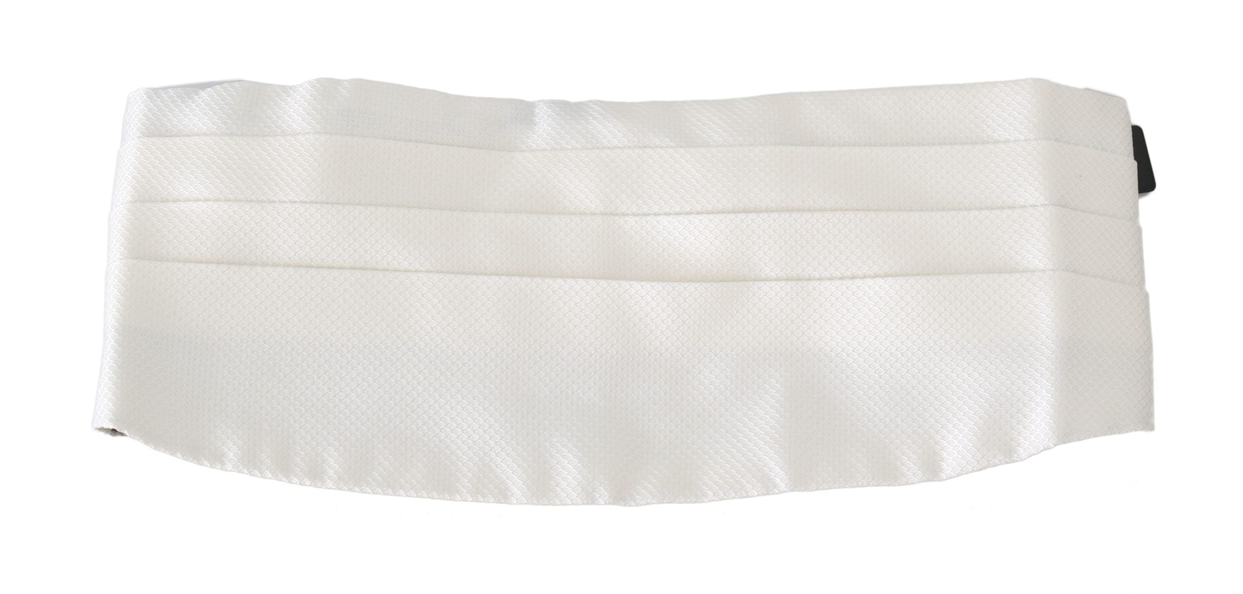 Vit herrslips i 100% silke
