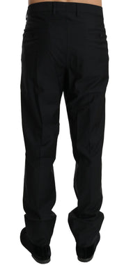 Black Dress Formal Trouser Men Wool Pants