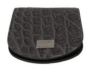 Gray Exotic Skin Condom Case Holder Pocket Wallet