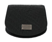 Black Exotic Skin Pocket Condom Case Holder