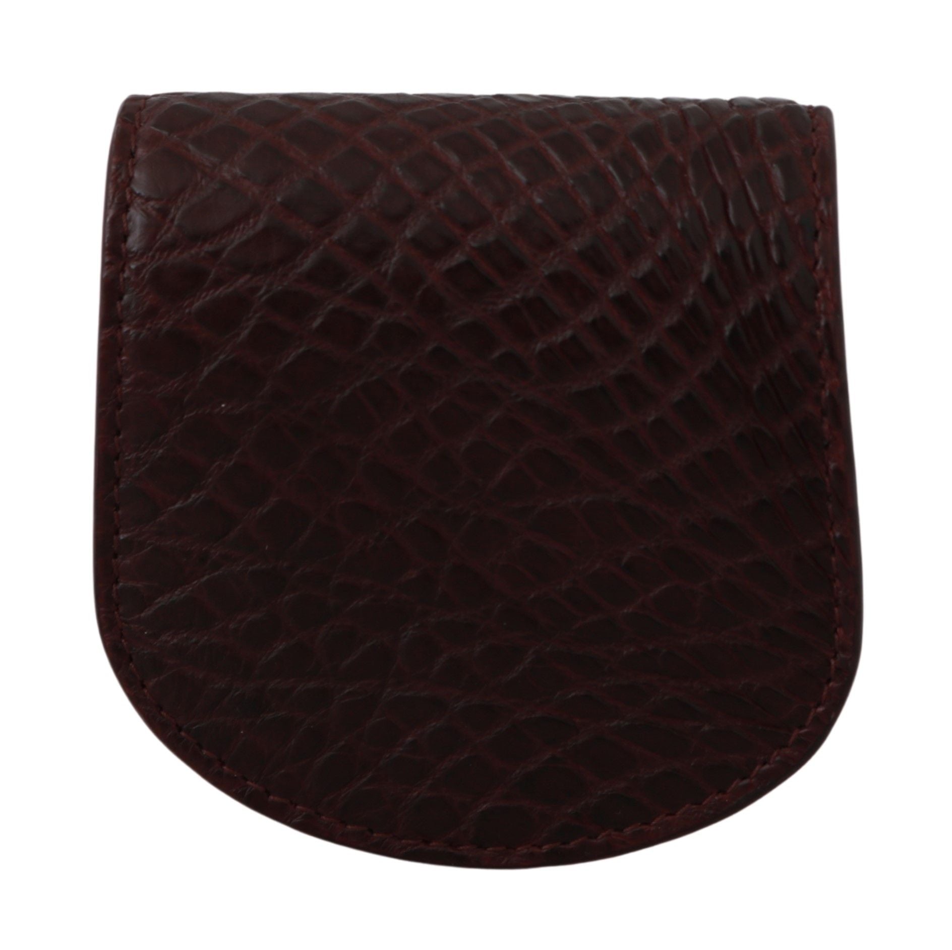 Dolce & Gabbana Brown Caiman Leather Mini Pocket Case
