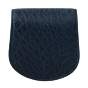 Blue Holder Pocket Wallet Blue Exotic Skin Condom Case