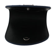 Blue Holder Pocket Wallet Blue Exotic Skin Condom Case
