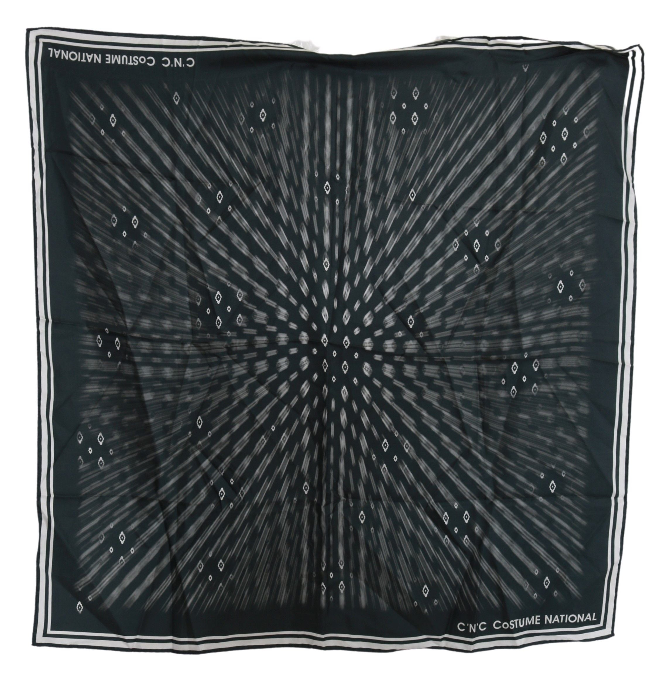 Blå Foulard Sidenhalsduk Dam