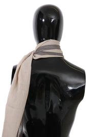 Beige bomullssjal för kvinnor