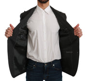 Gray NAPOLI Slim Fit Jacket Wool Blazer