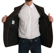 Brown Slim Fit Coat Jacket MARTINI Blazer
