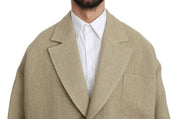 Beige Jacket Coat 100% Jute Blazer Coat