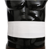 Vit mans midjeband i bomull, cummerbund