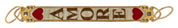 Dolce & Gabbana Gold White Textile Leather Shoulder Strap