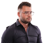 Gray Men Glasses Frame