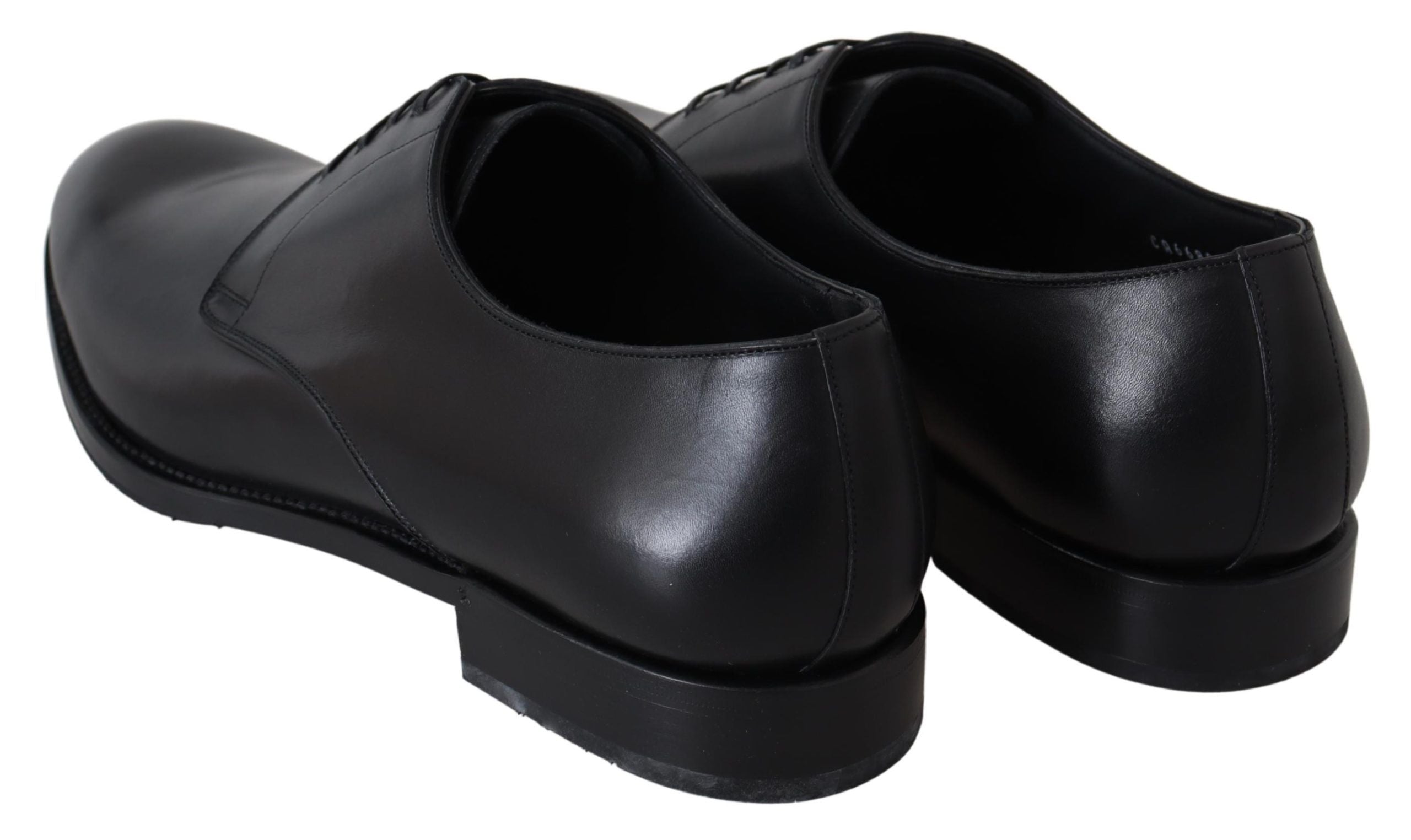 Dolce & Gabbana Black Leather Derby Shoes