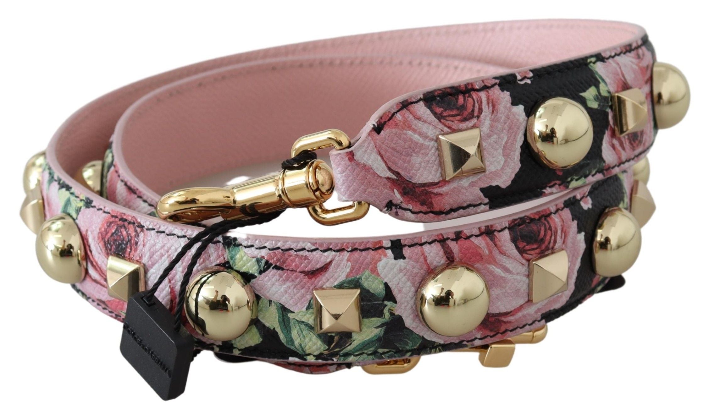 Dolce & Gabbana Pink Leather Shoulder Strap