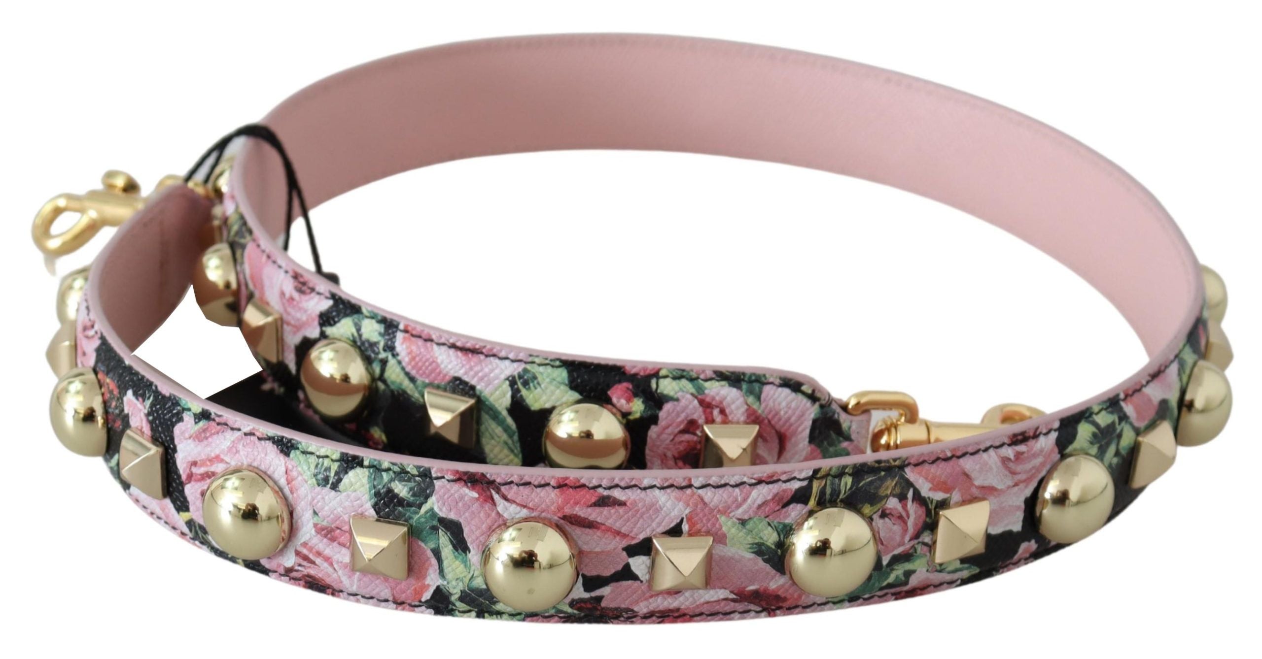 Dolce & Gabbana Pink Leather Shoulder Strap