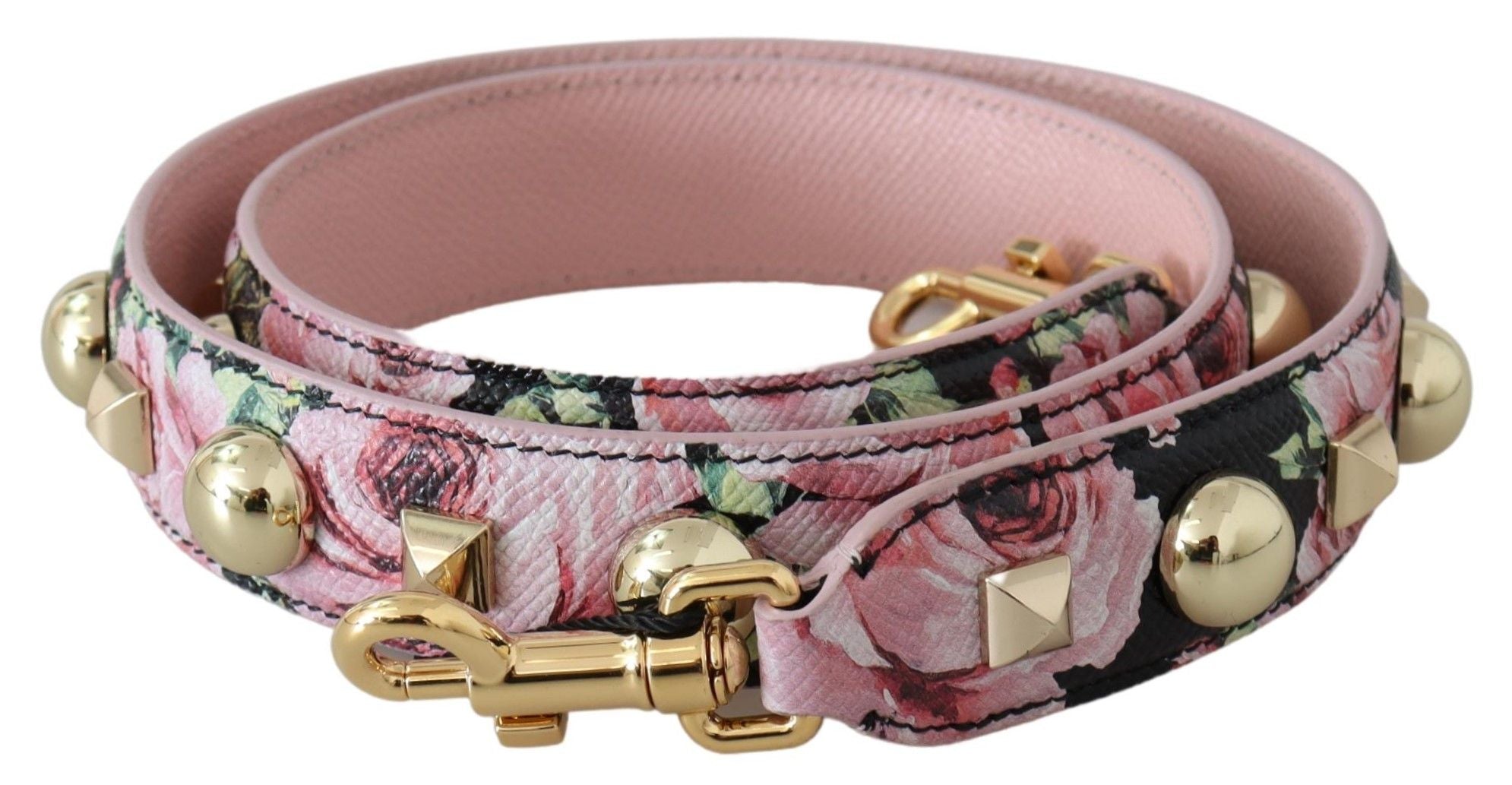 Dolce & Gabbana Pink Leather Shoulder Strap