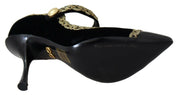 Dolce & Gabbana Black Velvet Mary Jane Pumps