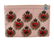 Clutch Pink D&G Logo Devotion Heart Toiletry Pouch Wallet