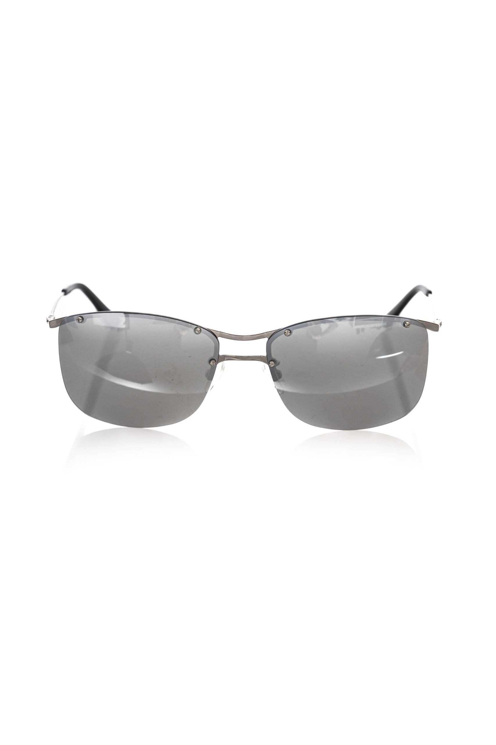 Frankie Morello Silver Metallic Fibre Sunglass