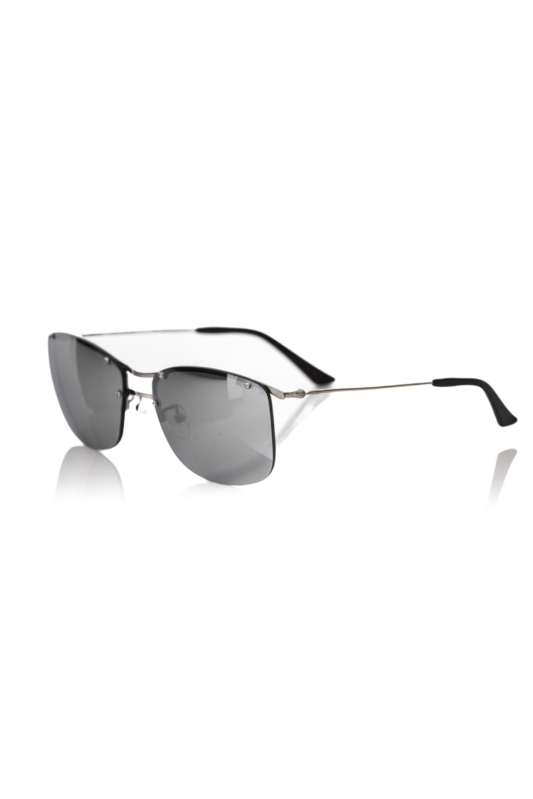 Frankie Morello Silver Metallic Fibre Sunglass
