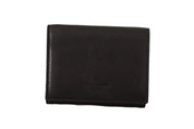 Black Leather Trifold Purse Belt Multi Kit Wallet