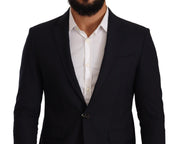 Black Single Breasted One Button Suit Jacket