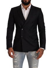 Black Dotted Double Breasted MARTINI Jacket