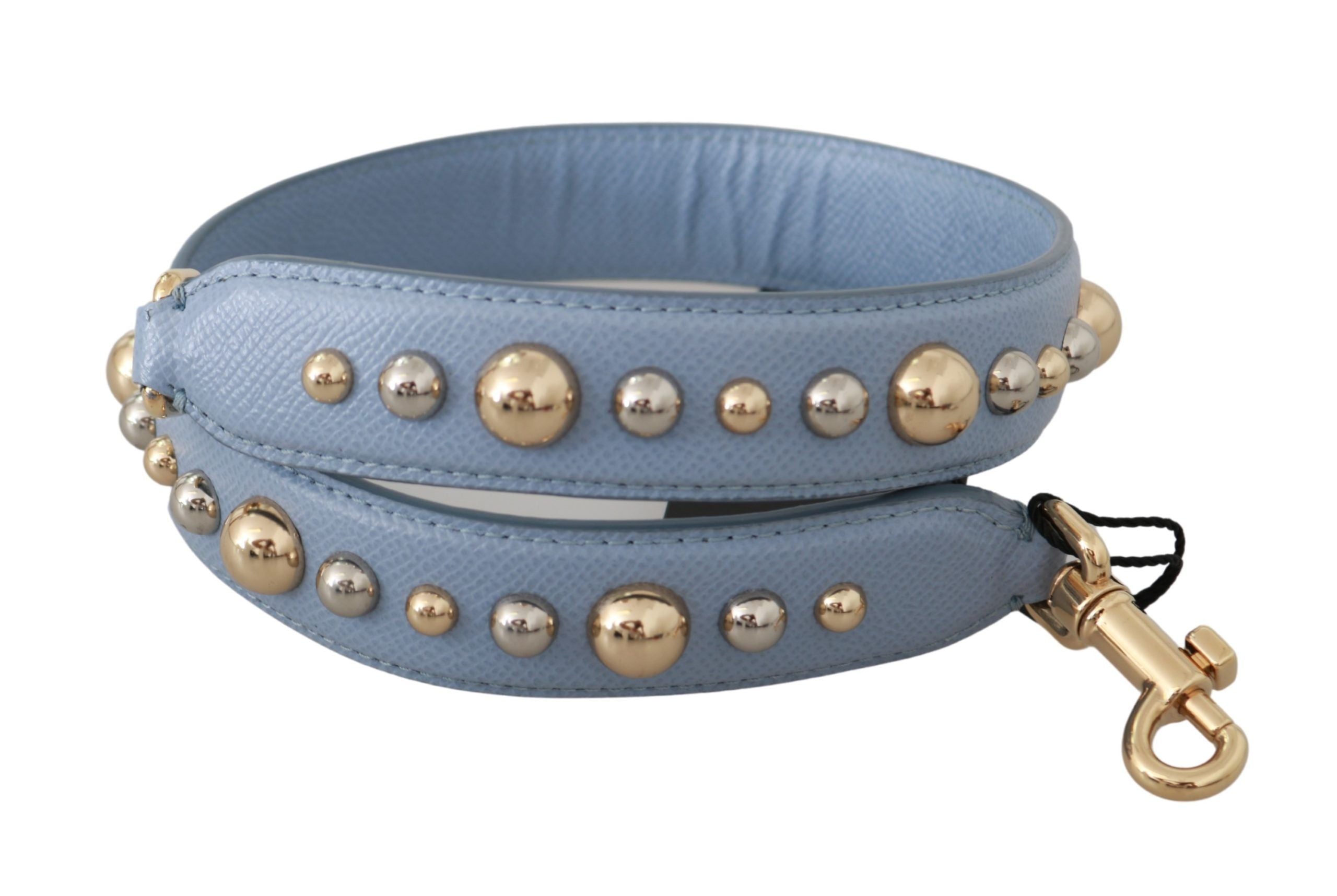 Dolce & Gabbana Blue Leather Shoulder Strap