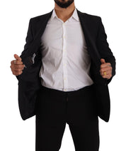 Black Slim Fit Vest 2 Button MARTINI Blazer