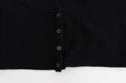 Black Cashmere Cardigan Sweater