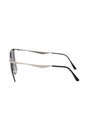 Silver Metallic Fiber Women Sunglass