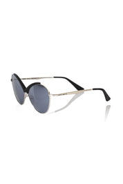 Black Metallic Fiber Women's Sunglasses