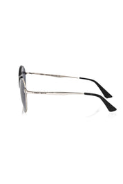 Black Metallic Fiber Women's Sunglasses