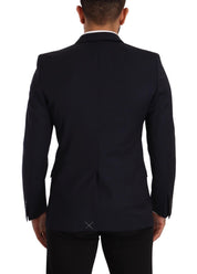 Dark Blue Single Breasted Coat MARTINI Blazer