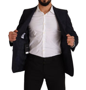 Dark Blue Single Breasted Coat MARTINI Blazer