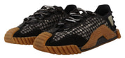 Black White Fabric Lace Up NS1 Sneakers