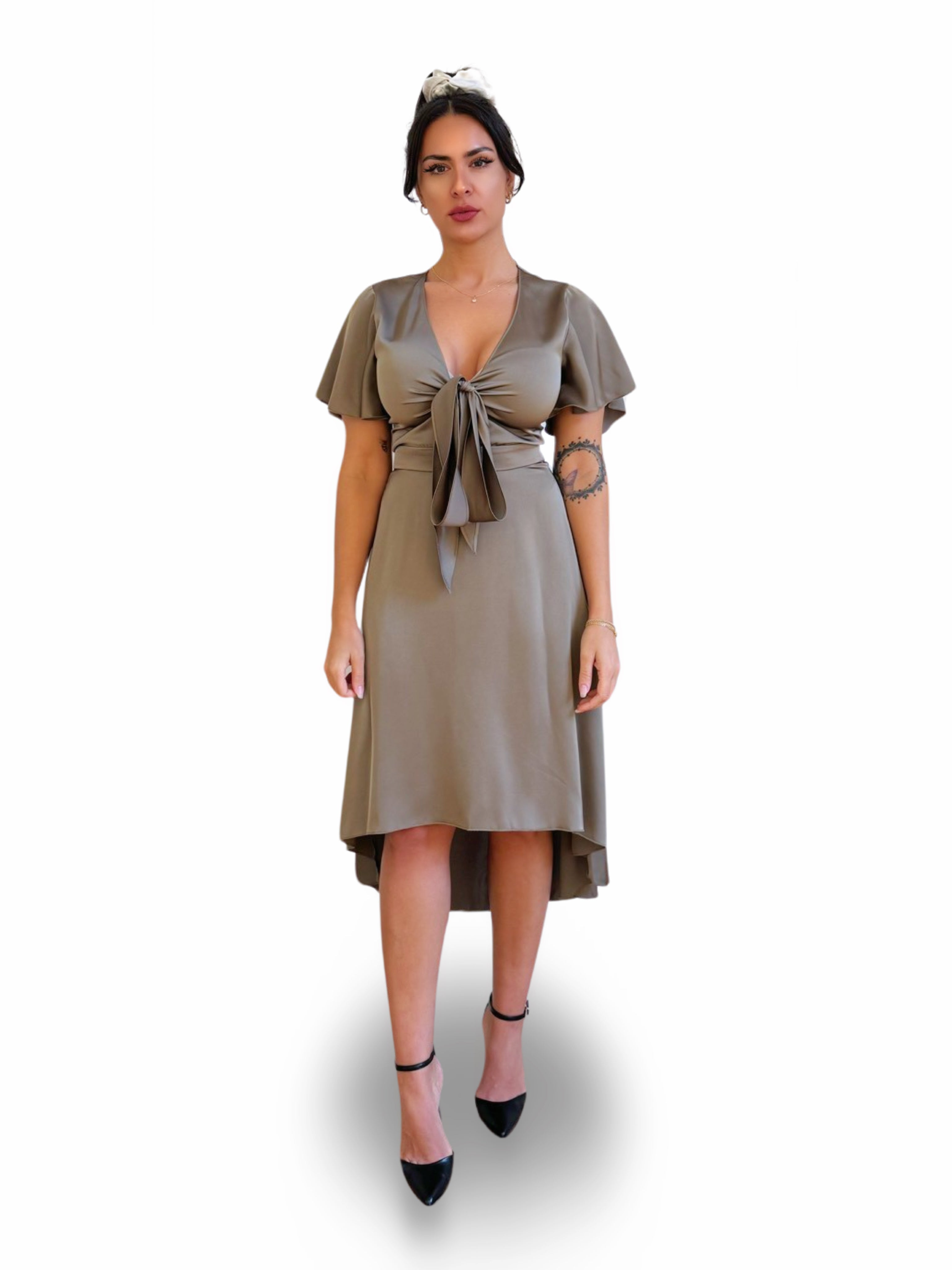 Amora Angel Sleeve Dress