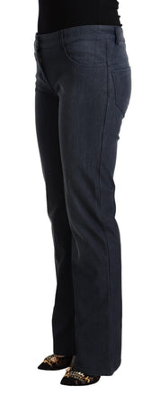 Dark Blue Cotton Straight Denim Jeans