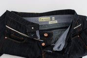 Blue Denim Cotton Bottoms Straight Fit Jeans