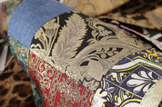 Multicolor Double-Breasted Patchwork Jacquard Blazer Jacket