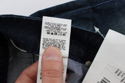 Blue Wash Cotton Denim Slim Fit Jeans