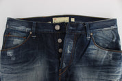 Blue Wash Cotton Denim Regular Fit Jeans