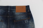 Blue Wash Cotton Denim Regular Fit Jeans